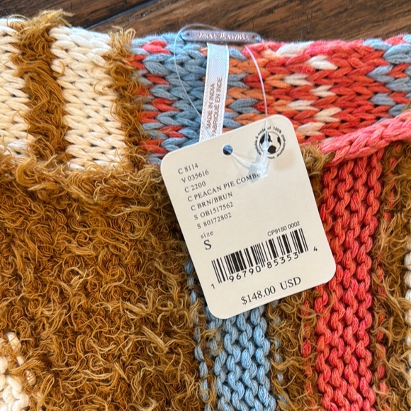 Free People Multicolor Cropped Sweater - NWT! - Picture 3 of 9